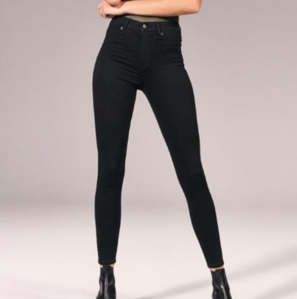 Abercrombie and Fitch Simone High Rise Jean Legging Black 27/ 4S
